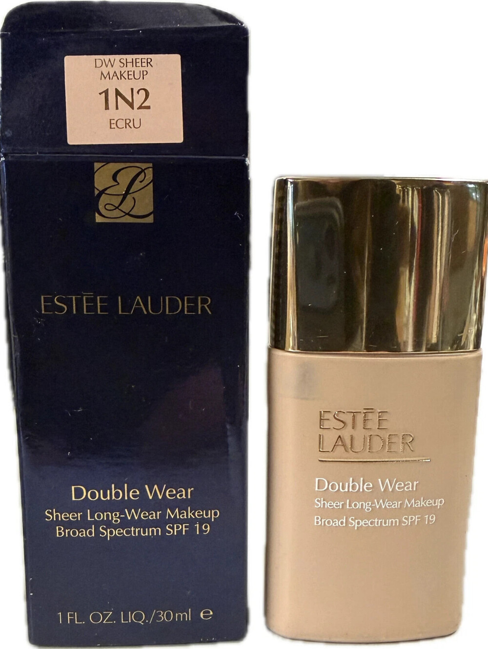 Estee Lauder Double Wear Sheer Long Wear Foundation 1 oz/30 ML 1N2 ECRU